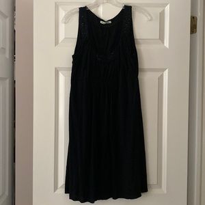 Velvet Black Dress w Beaded Detail
